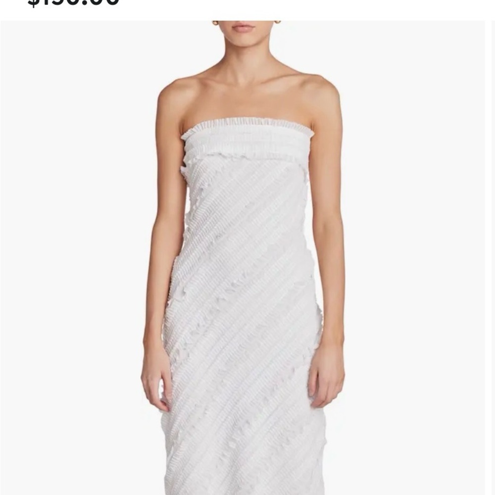 Endless Rose Ruffle Strapless Maxi Dress from Anthropologie